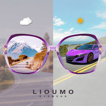 Load image into Gallery viewer, LIOUMO 20231 Sunglasses Women Polarized Photochromic Sun Glasses  Ladies Goggle Chameleon UV400 lunette de soleil