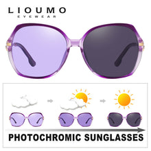 Load image into Gallery viewer, LIOUMO 20231 Sunglasses Women Polarized Photochromic Sun Glasses  Ladies Goggle Chameleon UV400 lunette de soleil