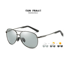 Load image into Gallery viewer, LIOUMO 20231 Men Vintage Alloy Polarized Photochromic Sunglasses Pilot Sun glasses Coating Lens Driving Eyewear For Men/Women