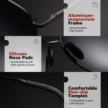 Load image into Gallery viewer, LIOUMO 20231 Men Vintage Alloy Polarized Photochromic Sunglasses Pilot Sun glasses Coating Lens Driving Eyewear For Men/Women