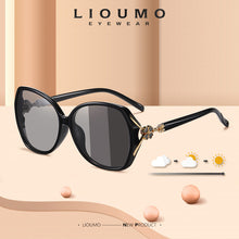 Load image into Gallery viewer, LIOUMO 2023 Oversized Sunglasses For Women Polarized Glasses Photochromic Ladies Eyewear Temples With Flower gafas de sol mujer