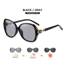 Load image into Gallery viewer, LIOUMO 2023 Oversized Sunglasses For Women Polarized Glasses Photochromic Ladies Eyewear Temples With Flower gafas de sol mujer