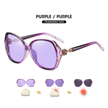Load image into Gallery viewer, LIOUMO 2023 Oversized Sunglasses For Women Polarized Glasses Photochromic Ladies Eyewear Temples With Flower gafas de sol mujer