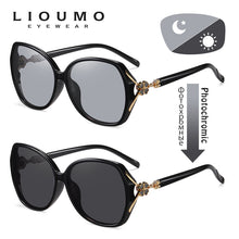 Load image into Gallery viewer, LIOUMO 2023 Oversized Sunglasses For Women Polarized Glasses Photochromic Ladies Eyewear Temples With Flower gafas de sol mujer