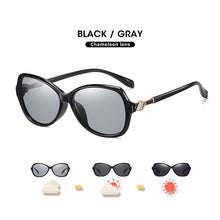 Load image into Gallery viewer, LIOUMO 2023 Women Sunglasses Polarized Photochromic Glasses Vintage Ladies Chameleon Diamond Temples lunette de soleil femme