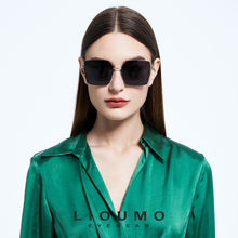 Load image into Gallery viewer, LIOUMO 2023 Sunglasses For Women Polarized Glasses Men Oversize Driving Goggles Shield Frame Unisex Tea zonnebril heren