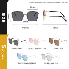 Load image into Gallery viewer, LIOUMO 2023 Sunglasses For Women Polarized Glasses Men Oversize Driving Goggles Shield Frame Unisex Tea zonnebril heren