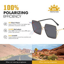 Load image into Gallery viewer, LIOUMO 2023 Sunglasses For Women Polarized Glasses Men Oversize Driving Goggles Shield Frame Unisex Tea zonnebril heren