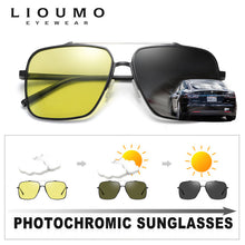 Load image into Gallery viewer, LIOUMO Aluminum Magnesium Oversized Sunglasses Men Polarized Photochromic Glasses Women Night Vision Lens zonnebril