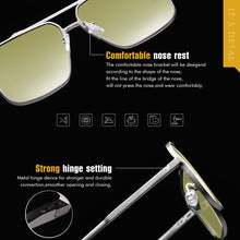 Load image into Gallery viewer, LIOUMO Aluminum Magnesium Oversized Sunglasses Men Polarized Photochromic Glasses Women Night Vision Lens zonnebril