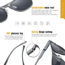 Load image into Gallery viewer, LIOUMO Aluminum Magnesium Square Sunglasses Men Polarized Driving Sun Glasses Women Classic Design Eyewear lentes de sol hombre