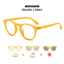 Load image into Gallery viewer, LIOUMO Anti Blue Light Glasses Women Men Photochromic Eyewear Computer Game Blue Light Blocking Eyewear Chameleon Trendy Unisex