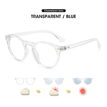 Load image into Gallery viewer, LIOUMO Anti Blue Light Glasses Women Men Photochromic Eyewear Computer Game Blue Light Blocking Eyewear Chameleon Trendy Unisex