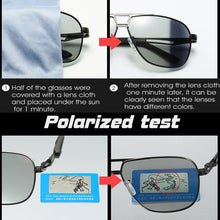 Load image into Gallery viewer, LIOUMO Aviation HD Driving Photochromic Sunglasses Men Polarized Anti-UV Discoloration Sun glasses Women oculos de sol masculino