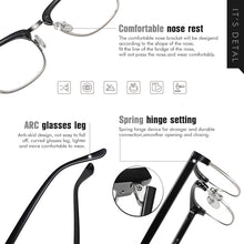 Load image into Gallery viewer, LIOUMO Blue Light Blocking Computer Glasses Square Frame Photochromic Eyeglasses Women Men Anti Blue Rays Unisex Eyewear UV400