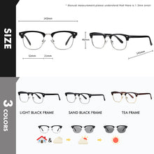 Load image into Gallery viewer, LIOUMO Blue Light Blocking Computer Glasses Square Frame Photochromic Eyeglasses Women Men Anti Blue Rays Unisex Eyewear UV400