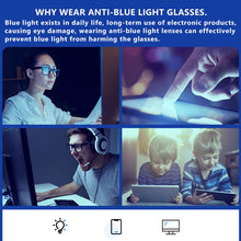 Load image into Gallery viewer, LIOUMO Blue Light Blocking Computer Glasses Square Frame Photochromic Eyeglasses Women Men Anti Blue Rays Unisex Eyewear UV400