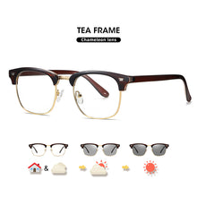Load image into Gallery viewer, LIOUMO Blue Light Blocking Computer Glasses Square Frame Photochromic Eyeglasses Women Men Anti Blue Rays Unisex Eyewear UV400