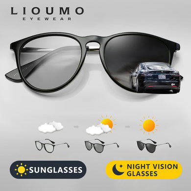 LIOUMO Brand Designer Chameleon Sunglasses Men Polarized Sun Glasses Women Photochromic Driving Eyewear UV400 gafas sol hombre