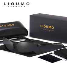 Load image into Gallery viewer, LIOUMO Brand HD Polarized Sunglasse Men Classic Sun Glasses HD Driving Fishing Accessories Night Driver Goggles Oculos de sol