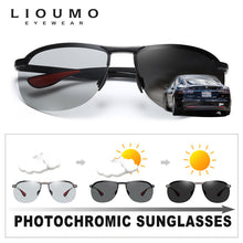 Load image into Gallery viewer, LIOUMO Brand Rimless Photochromic Sunglasses Men Polarized Chameleon Glasses Women Driving Goggles Sun Glasses zonnebril heren