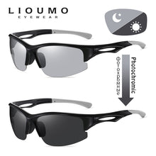 Load image into Gallery viewer, LIOUMO Brand Sport Sunglasses For Men Polarized Glasses Photochromic Driving Goggles Trendy Shades Eyewear gafas de sol hombre