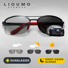 Load image into Gallery viewer, LIOUMO Brand Ultralight Rimless Men&#39;s Sunglasses Polarized Women Sun Glasses Photochromic Driving Eyewear lentes de sol hombre