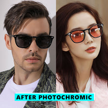 Load image into Gallery viewer, LIOUMO Cat Eye Photochromic Women Sun Glasses Classic Retro Rivet Men Polarized Sunglasses 100% UV Protection Change Color Lens