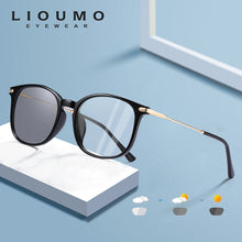 Load image into Gallery viewer, LIOUMO Classic Square Photochromic Glasses Women Men Blue Blocking Light Lenses For Computer Unisex Retro Eyeglasses UV400