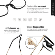 Load image into Gallery viewer, LIOUMO Classic Square Photochromic Glasses Women Men Blue Blocking Light Lenses For Computer Unisex Retro Eyeglasses UV400