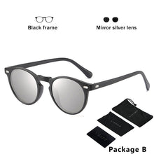 Load image into Gallery viewer, LIOUMO DESIGN Unisex Ultralight TR90 Polarized Sunglasses Men Women Driving Round Pink Shades Vintage Sun Glasses Gafas De Sol