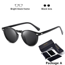 Load image into Gallery viewer, LIOUMO DESIGN Unisex Ultralight TR90 Polarized Sunglasses Men Women Driving Round Pink Shades Vintage Sun Glasses Gafas De Sol