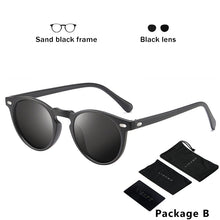 Load image into Gallery viewer, LIOUMO DESIGN Unisex Ultralight TR90 Polarized Sunglasses Men Women Driving Round Pink Shades Vintage Sun Glasses Gafas De Sol