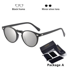 Load image into Gallery viewer, LIOUMO DESIGN Unisex Ultralight TR90 Polarized Sunglasses Men Women Driving Round Pink Shades Vintage Sun Glasses Gafas De Sol