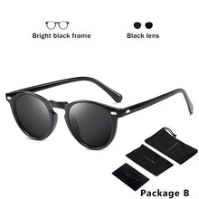 Load image into Gallery viewer, LIOUMO DESIGN Unisex Ultralight TR90 Polarized Sunglasses Men Women Driving Round Pink Shades Vintage Sun Glasses Gafas De Sol