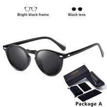 Load image into Gallery viewer, LIOUMO DESIGN Unisex Ultralight TR90 Polarized Sunglasses Men Women Driving Round Pink Shades Vintage Sun Glasses Gafas De Sol