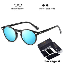 Load image into Gallery viewer, LIOUMO DESIGN Unisex Ultralight TR90 Polarized Sunglasses Men Women Driving Round Pink Shades Vintage Sun Glasses Gafas De Sol