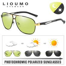 Carica l&#39;immagine nel visualizzatore di Gallery, LIOUMO Design Aviation Occhiali da sole polarizzati Uomo Cambia colore intelligente Occhiali da sole Donna Fotocromatici UV400 lunette de soleil 