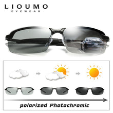 Load image into Gallery viewer, LIOUMO Design Square Sunglasses Men Women Photochromic Polarized Glasses Chameleon Driving Goggle UV400 Eyewear gafas de sol