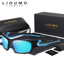 Load image into Gallery viewer, LIOUMO Design TR90 Goggles Windproof Polarized Sunglasses Men Sport Driving Sun Glasses Square Mirror UV400 lentes de sol hombre