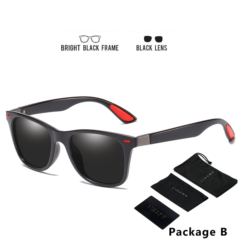 LIOUMO Design Ultralight TR90 Men Women Classic Retro Polarized Sunglasses Driving Outdoor Sport Goggle UV400 Gafas De Sol UV400