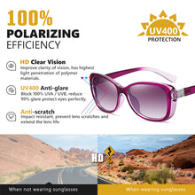 Load image into Gallery viewer, LIOUMO Elegant Women Sunglasses Polarized Gradient Lens Diamond Frame Eyewear Female Travelling Glasses gafas de sol