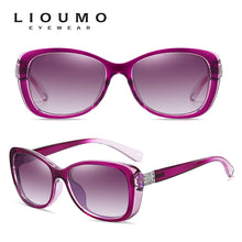 Load image into Gallery viewer, LIOUMO Elegant Women Sunglasses Polarized Gradient Lens Diamond Frame Eyewear Female Travelling Glasses gafas de sol