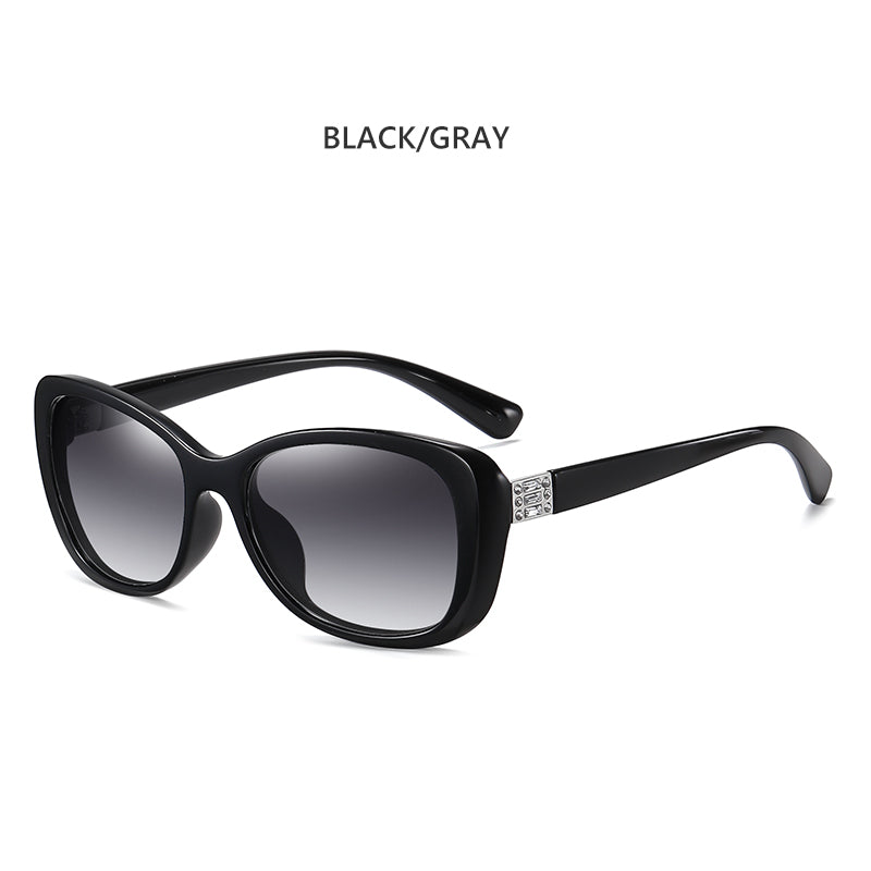 LIOUMO Elegant Women Sunglasses Polarized Gradient Lens Diamond Frame Eyewear Female Travelling Glasses gafas de sol