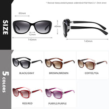 Load image into Gallery viewer, LIOUMO Elegant Women Sunglasses Polarized Gradient Lens Diamond Frame Eyewear Female Travelling Glasses gafas de sol