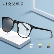 Load image into Gallery viewer, LIOUMO Anti-Blue Light Retro Eye Cat Glasses Women Photochromic UV400 Lenses Men For Computer Gaming Eyeglasses UV400