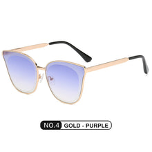 Load image into Gallery viewer, LIOUMO Cat Eye Sunglasses For Women Vintage Sun Glasses Men Driving Goggle Trendy Shades Gradient Lens gafas de sol