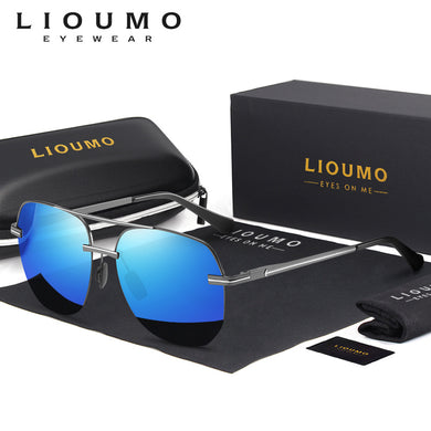 LIOUMO Design Oversized Sunglasses For Men Polarized Glasses Women Driving Eyewear Mirror Anti-Glare UV400 lentes de sol