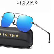 Load image into Gallery viewer, LIOUMO Design Oversized Sunglasses For Men Polarized Glasses Women Driving Eyewear Mirror Anti-Glare UV400 lentes de sol