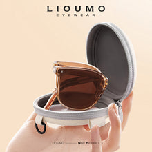 Load image into Gallery viewer, LIOUMO Foldable Sunglasses Women Polarized Travelling Driving Goggles Men Ultra-Light Cat Eye Glasses zonnebril dames